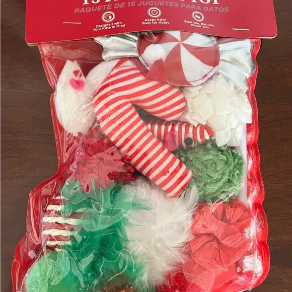 💥😻HP💥😻NEW UNOPENED HEART toTAIL 15 🐈CAT TOYS, HOLIDAY STOCKING. Hours/Fun - Picture 2 of 7